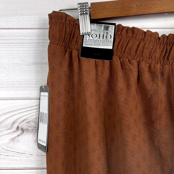 Soho Apparrel Women's Brown Casual Pants NWT Size M‎ - Picture 4 of 5